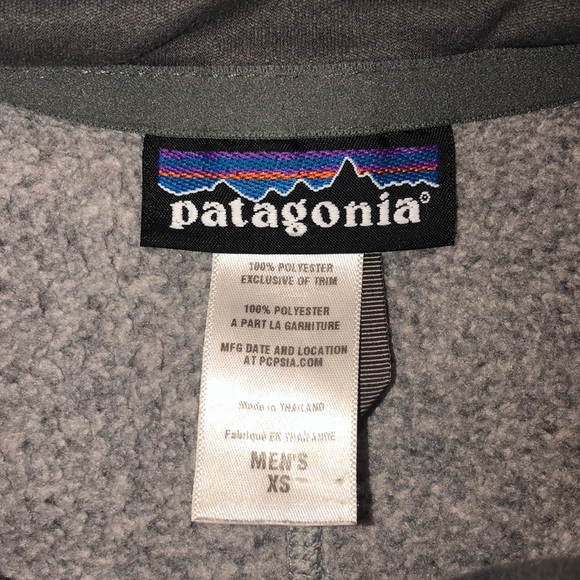 HEATHERED GREY PATAGONIA 1/2 ZIP - Picture 3 of 5